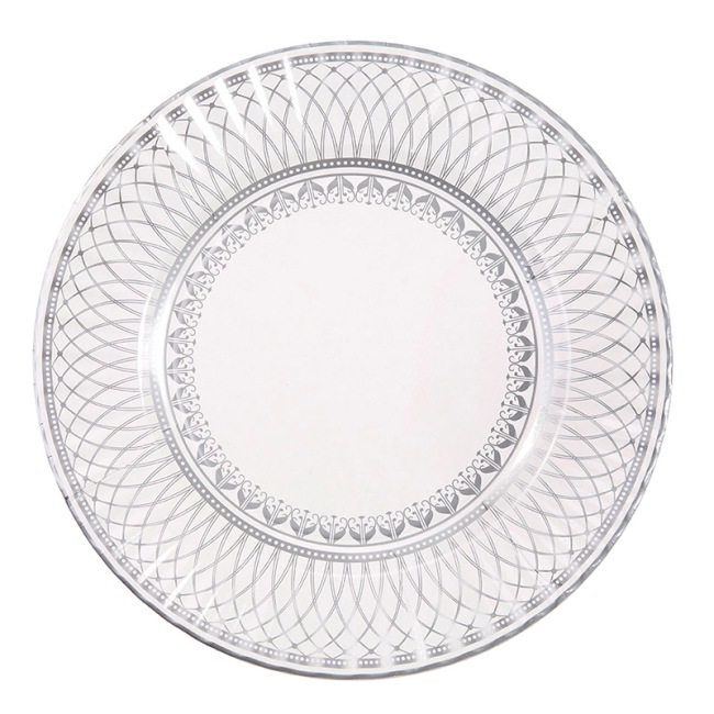 Porcelain Silver Plate Large