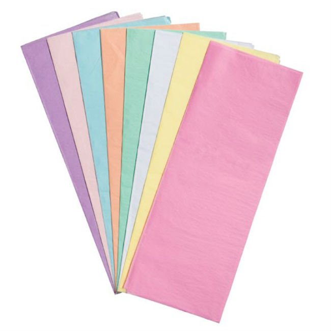 10 Pastel Tissue Sheets