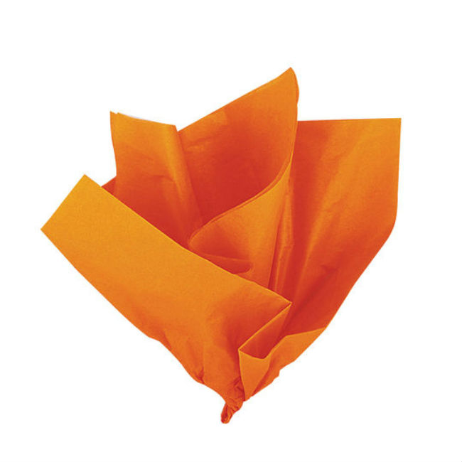 10 Orange Tissue Sheets