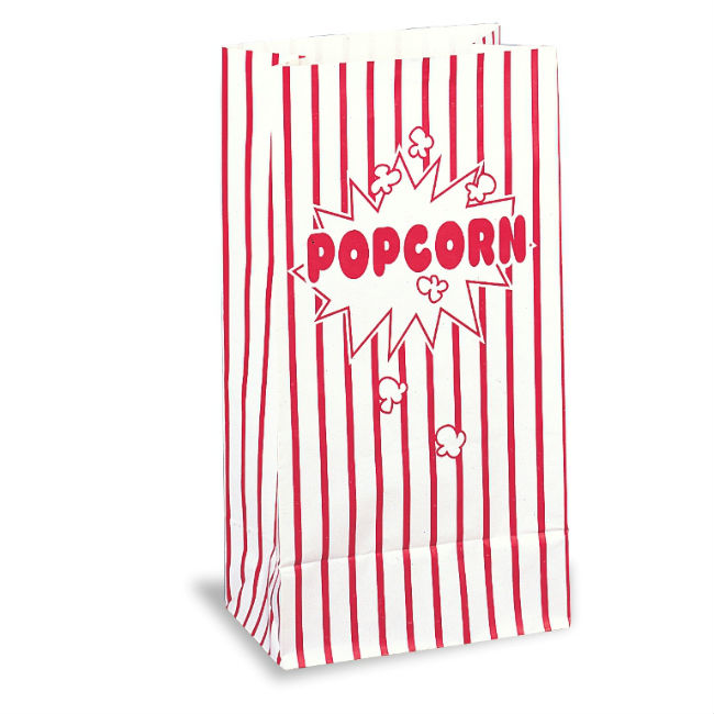 10 Paper Popcorn Bags