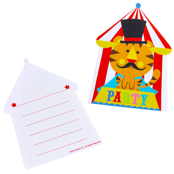 Circus Invitations and Envelopes