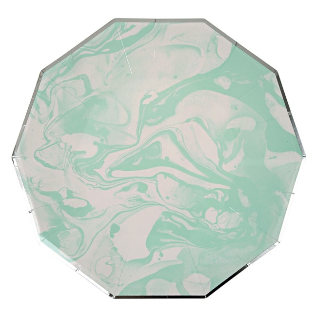 Marble Mint Large Plate