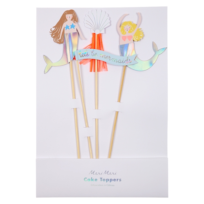 Let's Be Mermaids Cake Toppers