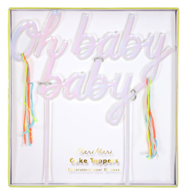 Oh Baby Baby Acrylic Topper