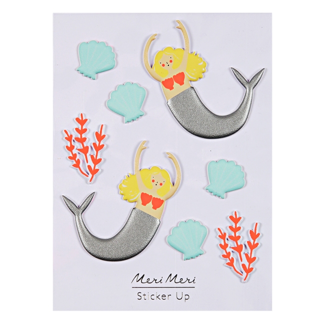 Mermaid Puffy Stickers