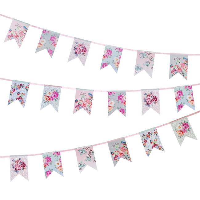 Truly Romantic Floral Bunting