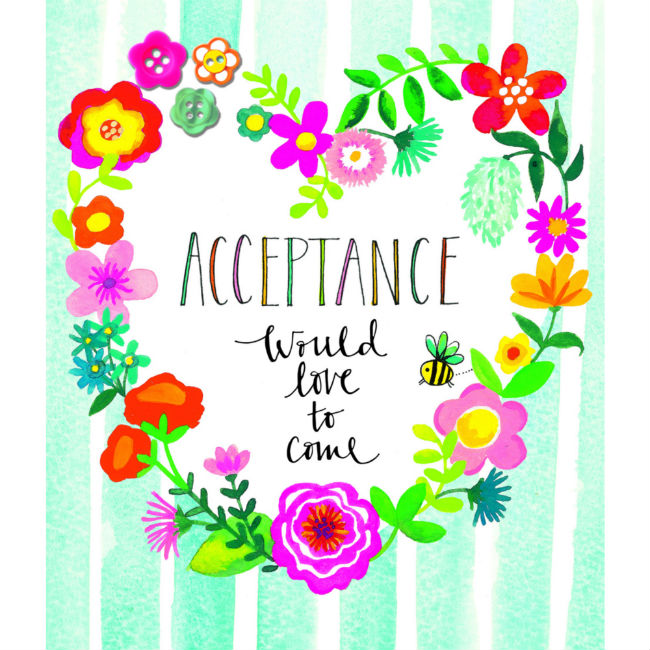 Acceptance Heart of Flowers