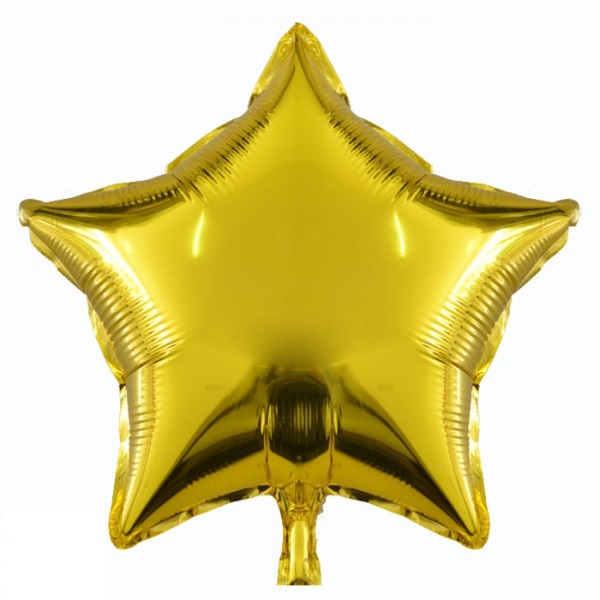 Gold Star Foil Balloon 19