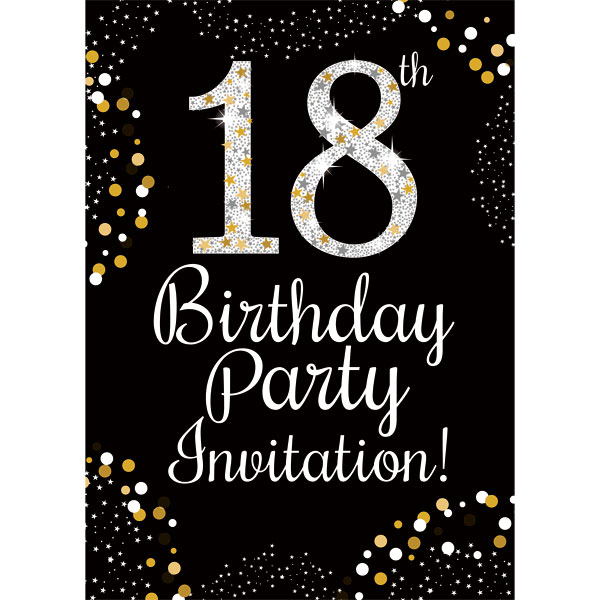 Invitation card outlet for 18th birthday
