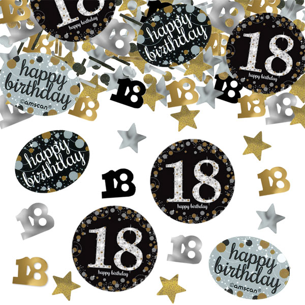Sparkling Celebration Age 18 Confetti
