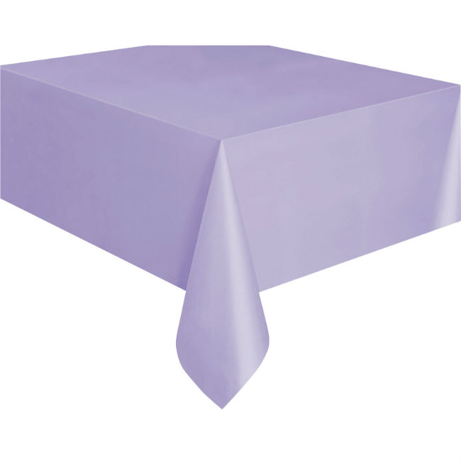 Lavender Plastic Table Cover