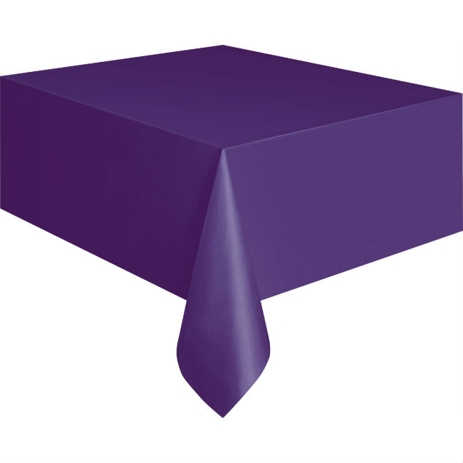 Deep Purple Plastic Table Cover