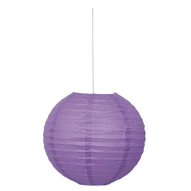 Round Purple Paper Lantern