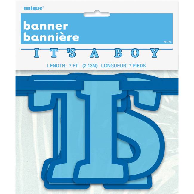 It's A Boy Baby Shower Banner
