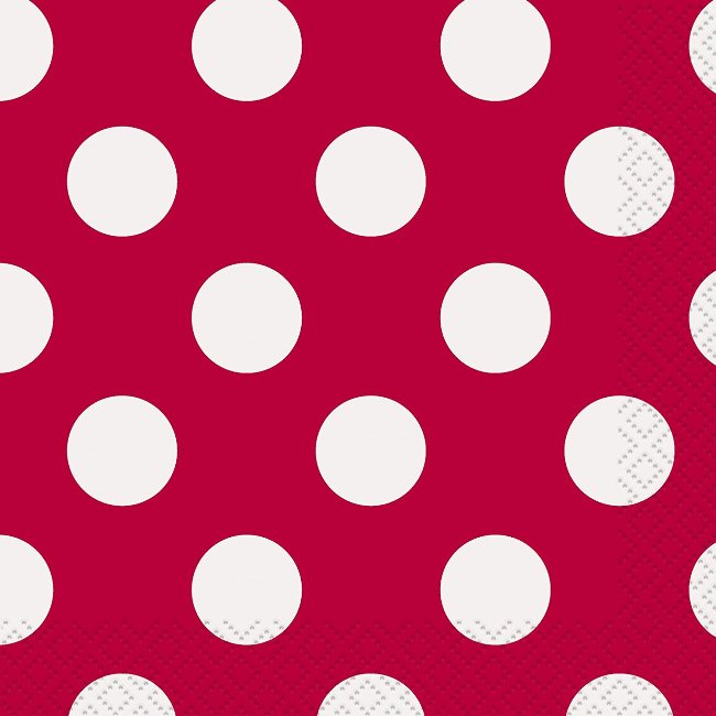 Ruby Red Dot Napkins