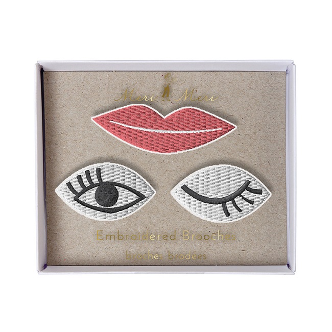Eyes & Lips Brooches