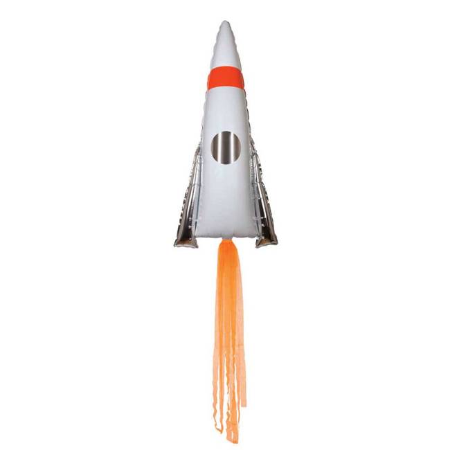 Space Rocket Mylar Balloon