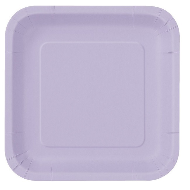 Lavender Square Plate 7