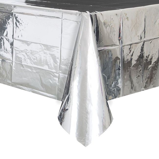 Foil Silver Table Cover
