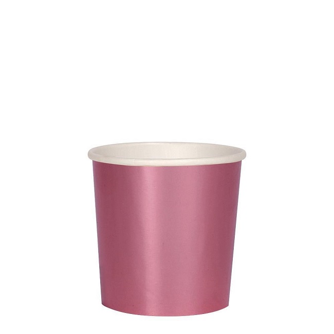 Metallic Pink Tumbler Cups