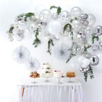 Silver Balloon Arch Kit