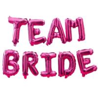 Hot Pink Team Bride Balloon Bunting