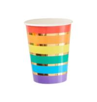 Rainbow & Gold Foiled Cups