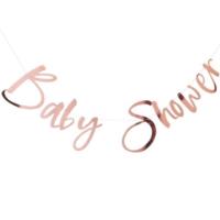 Rose Gold Baby Shower Bunting