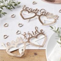 Rose Gold Foiled Fun Glasses