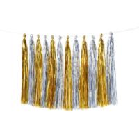 Gold & Silver Tassel Garland