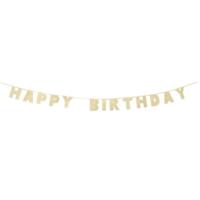 Luxe Gold Happy Birthday Garland