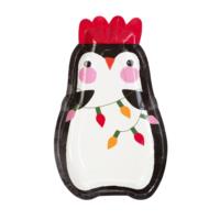 Penguin Parade Shaped Plate