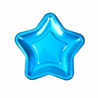 Foil Star Plate - Small - Blue