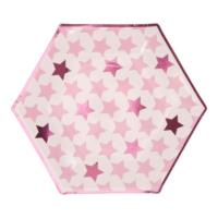 Little Star Pink - Large Paper Plates