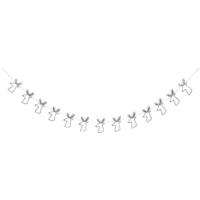 Silver Reindeer Garland