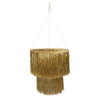 Gold Tinsel Chandelier