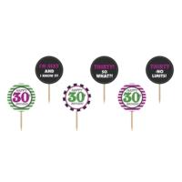 Cupcake Toppers 30th Birthday