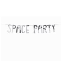 Space Party Silver Banner