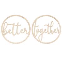 Wedding Chair Signs - Better Together
