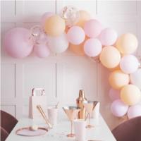 Matte Peach And Pink Balloon Arch