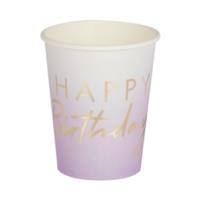 Lilac Ombre Foiled Cups