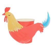 On the Farm Rooster Party Cups