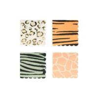 Safari Animal Print Small Napkins