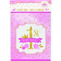 Pink & Gold 1st Birthday Lootbag