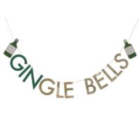 Gold Gingle Bells Bunting