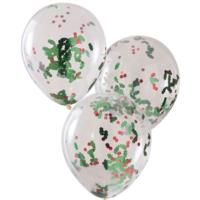 Holly Confetti Balloons