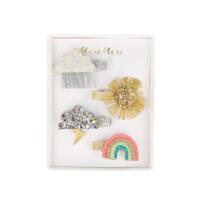 Sparkly Weather Hair Clips