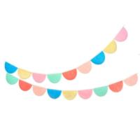 Rainbow  Scallop Garlands