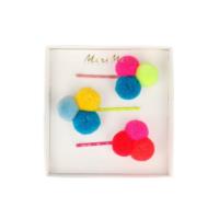 Pompom Hair Slides