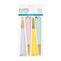Pastel and Gold Party Horns